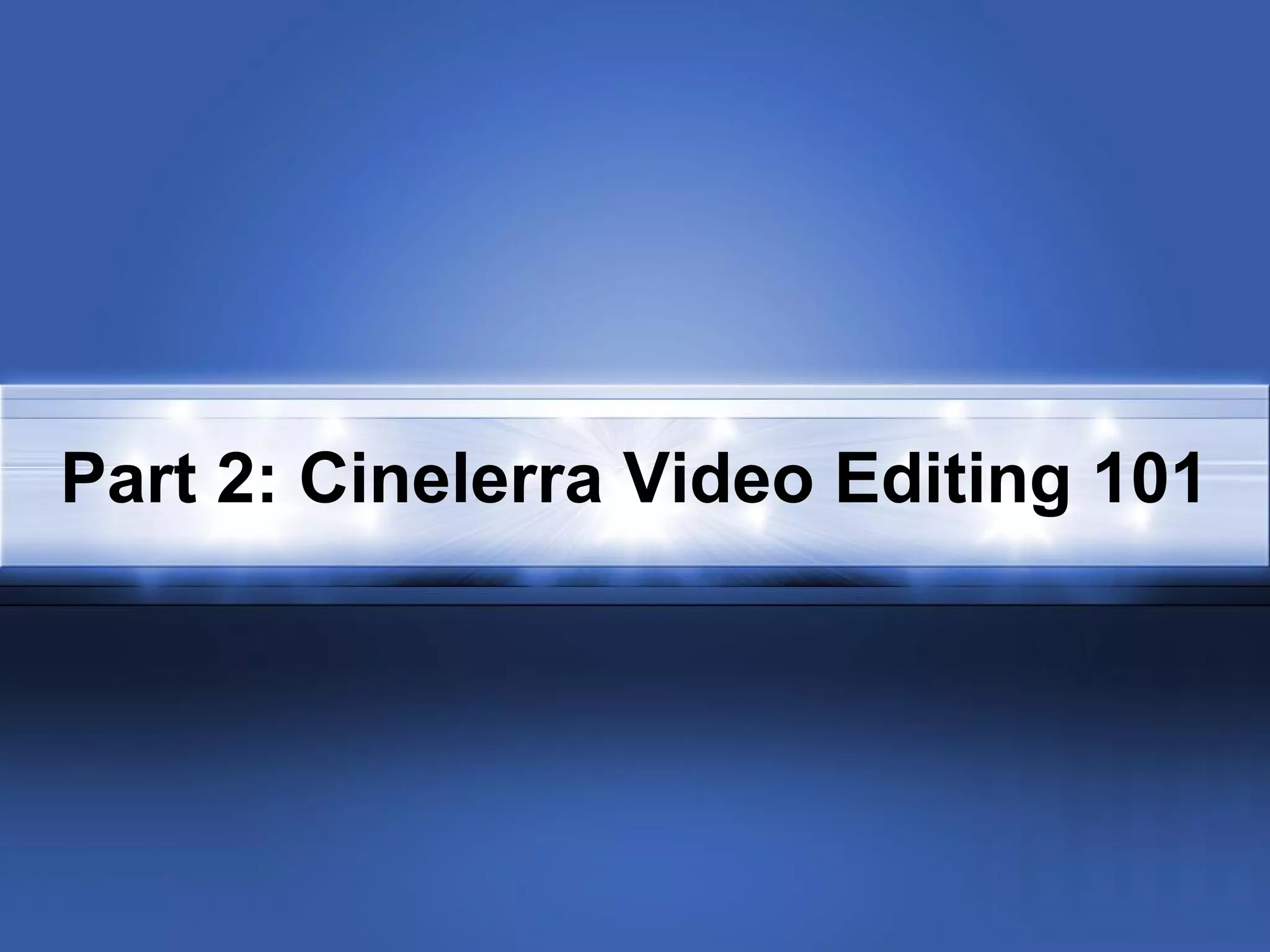 Linux Video Editing