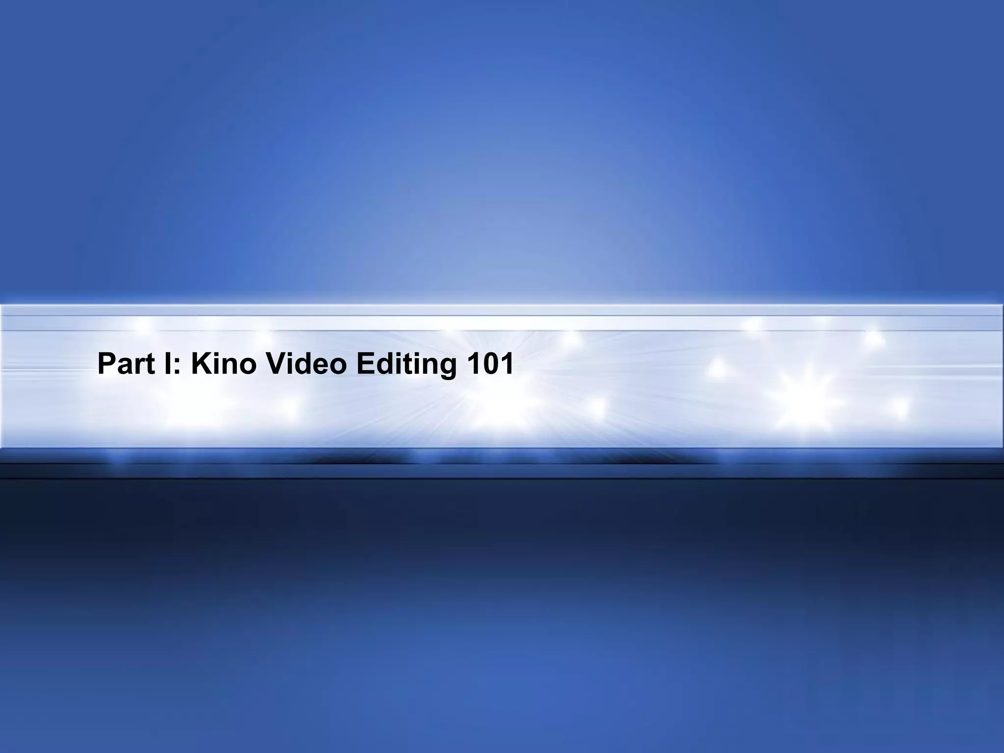 Linux Video Editing