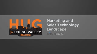 Marketing and
Sales Technology
Landscape
 