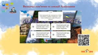 Визначні пам’ятки та локації Львівщини
 
