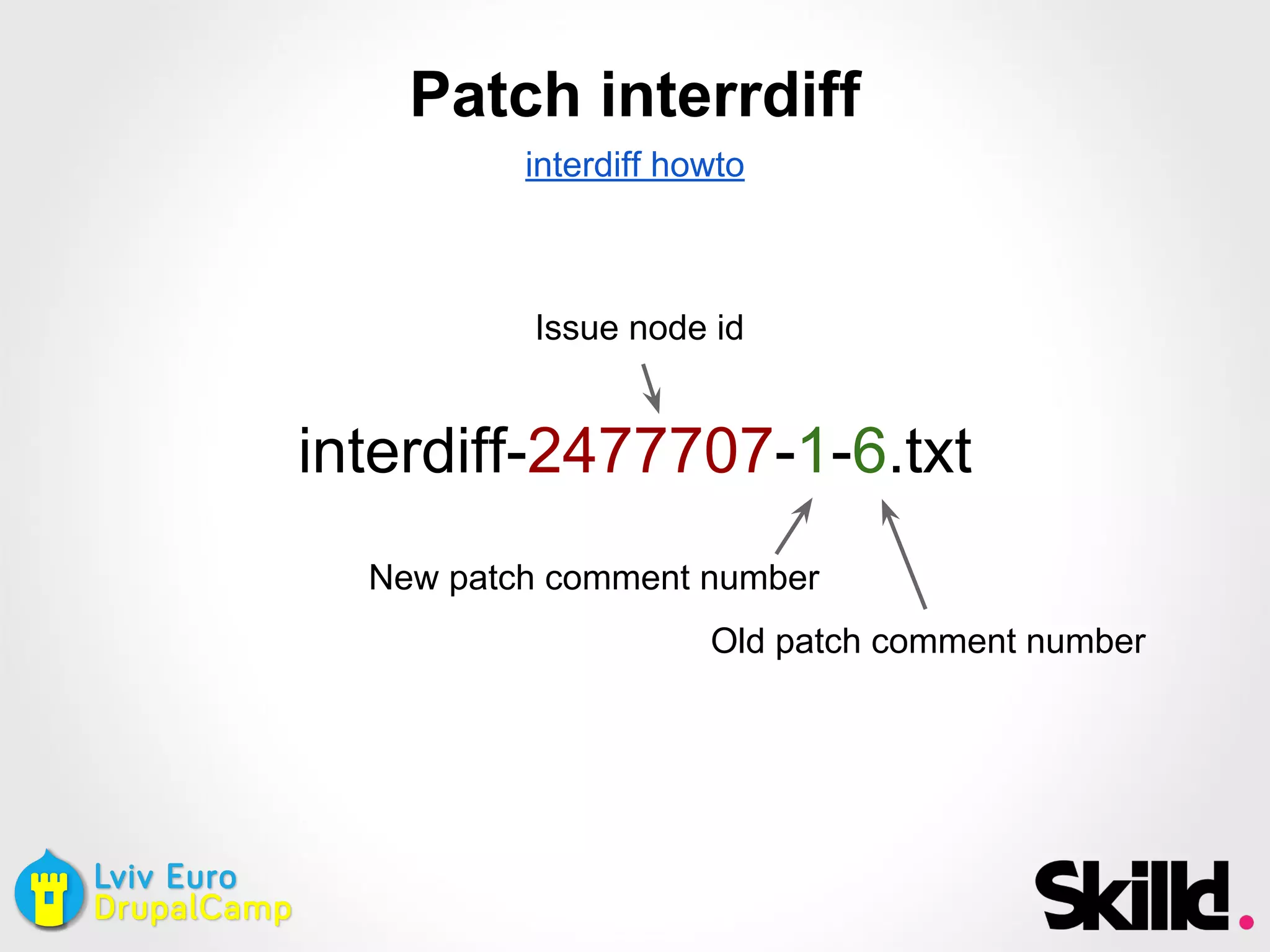 Patch interrdiff
interdiff howto
Issue node id
interdiff-2477707-1-6.txt
New patch comment number
Old patch comment number