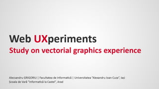 Web UXperiments & Sphinx