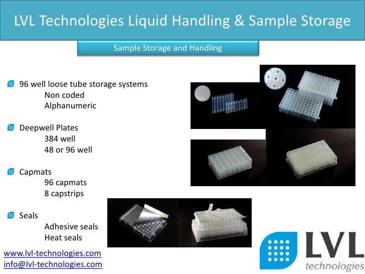 Lvl Technologies Liquid Handling & Sample Storage
