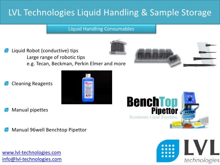 Lvl Technologies Liquid Handling & Sample Storage