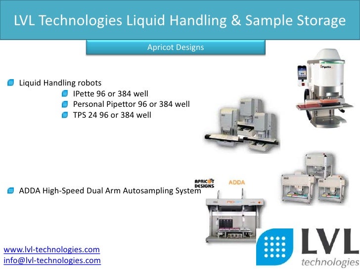 Lvl Technologies Liquid Handling & Sample Storage