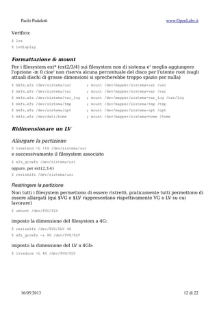 Paolo Pedaletti www.OpenLabs.it
15/01/2015 12 di 24
 
