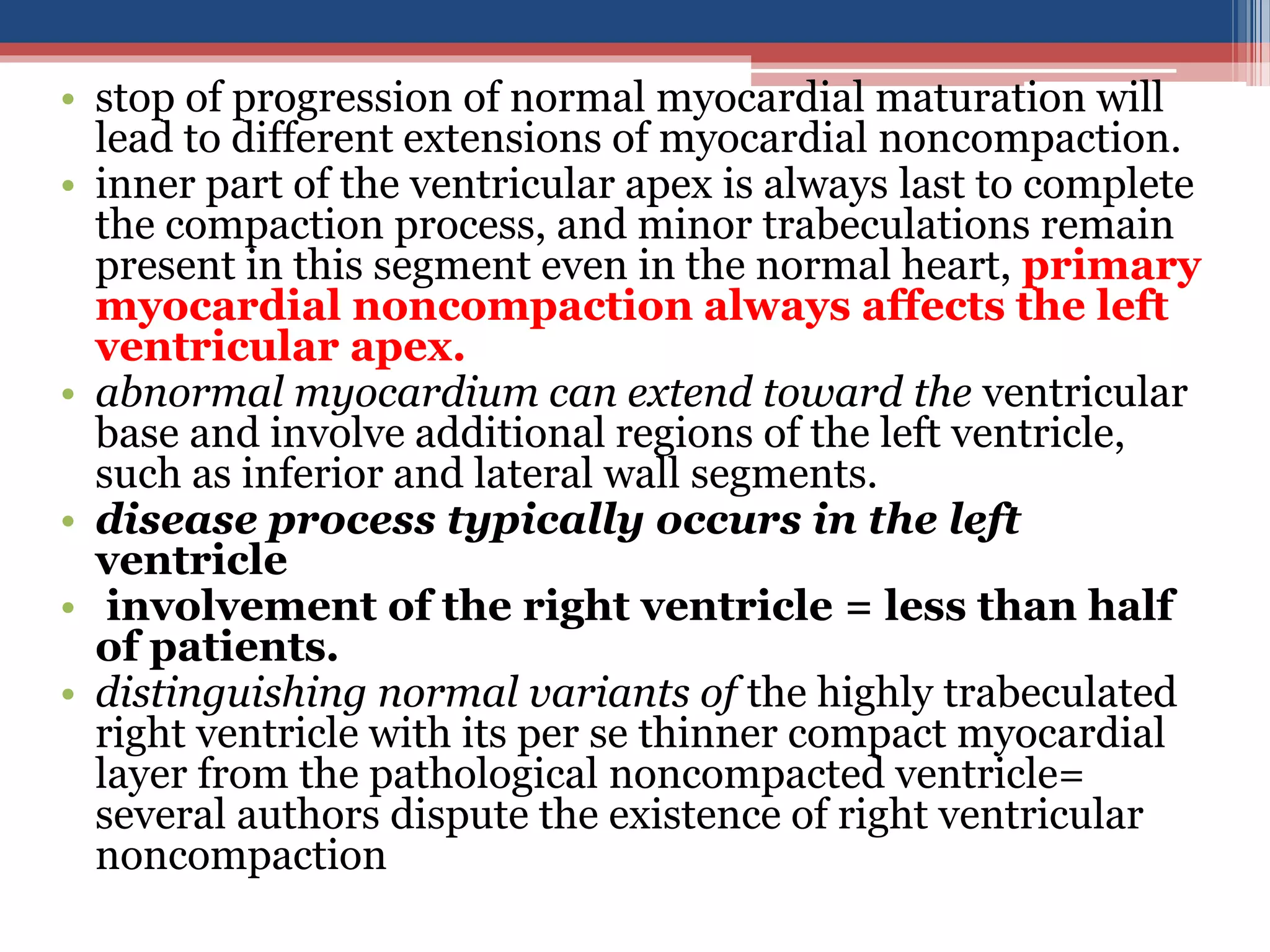 LEFT VENTRICULAR NON COMPACTION (LVNC) | PPTX