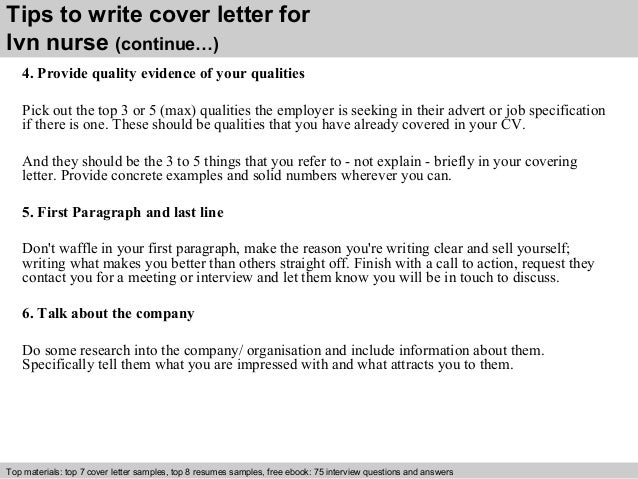 lvn cover letter