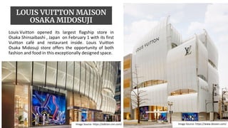 Marketing mix of Louis Vuitton & Osaka concept sore