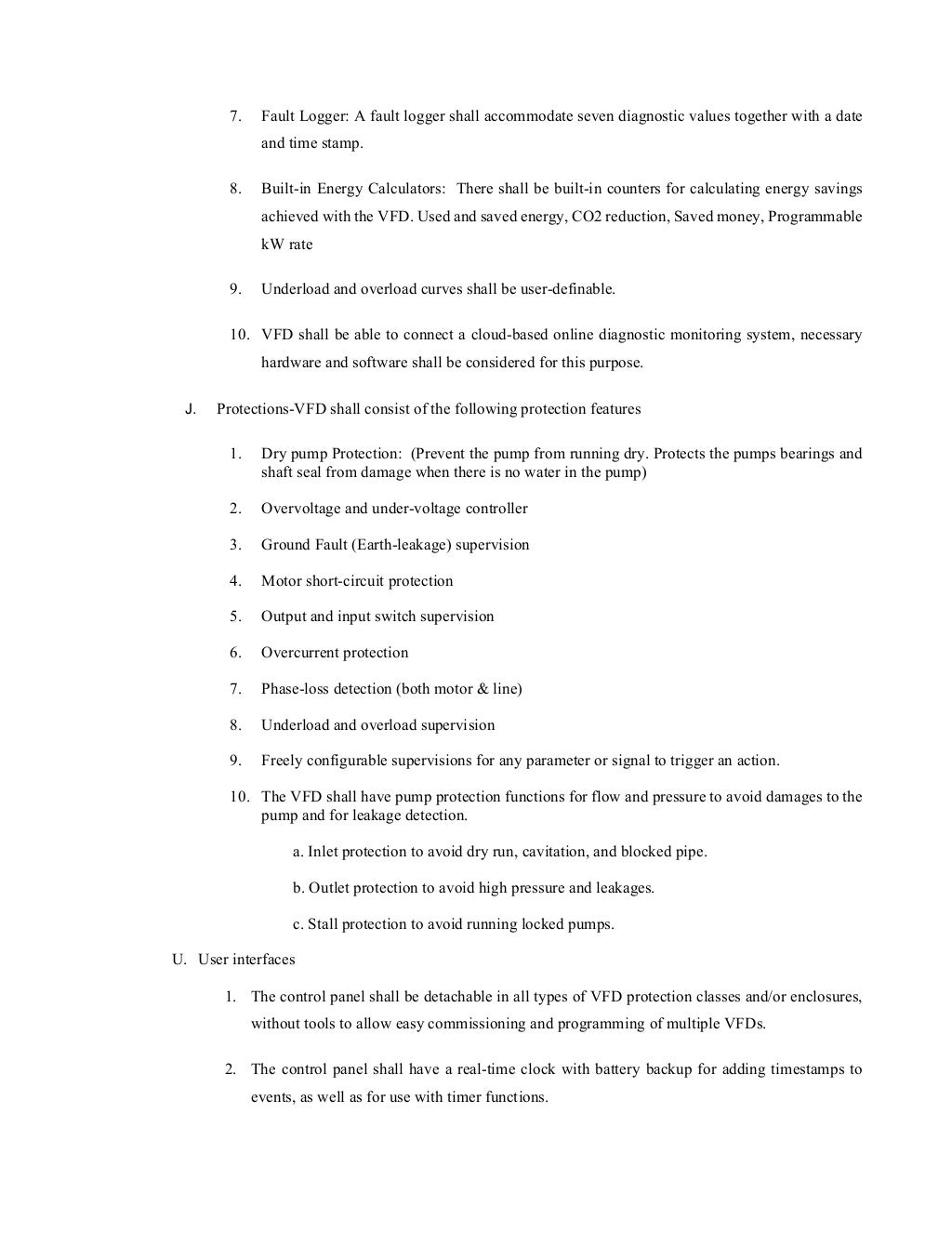Lv panel specification