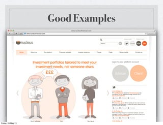 Good Examples
Friday, 24 May 13
 