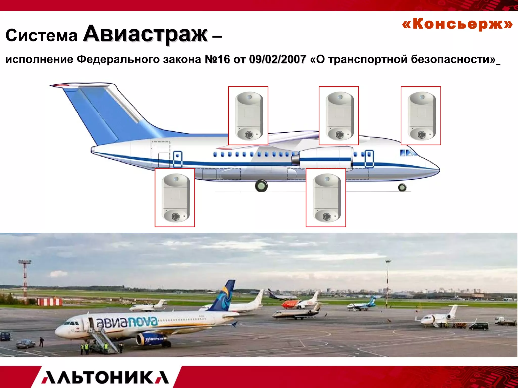 «Консьерж» 
Система ААввииаассттрраажж – 
исполнение Федерального закона №1166 оотт 0099//0022//22000077 «О транспортной безопасности» 
 