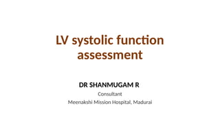 LV RV ASSESSMENT.pptx pocus ultrasound in trauma | PPTX