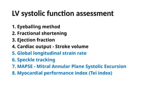 LV RV ASSESSMENT.pptx pocus ultrasound in trauma | PPTX
