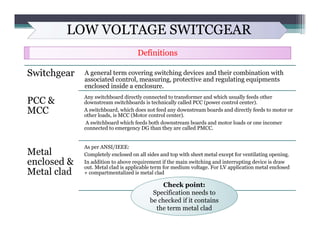 Lv switchgear & lv cable sizing | PDF