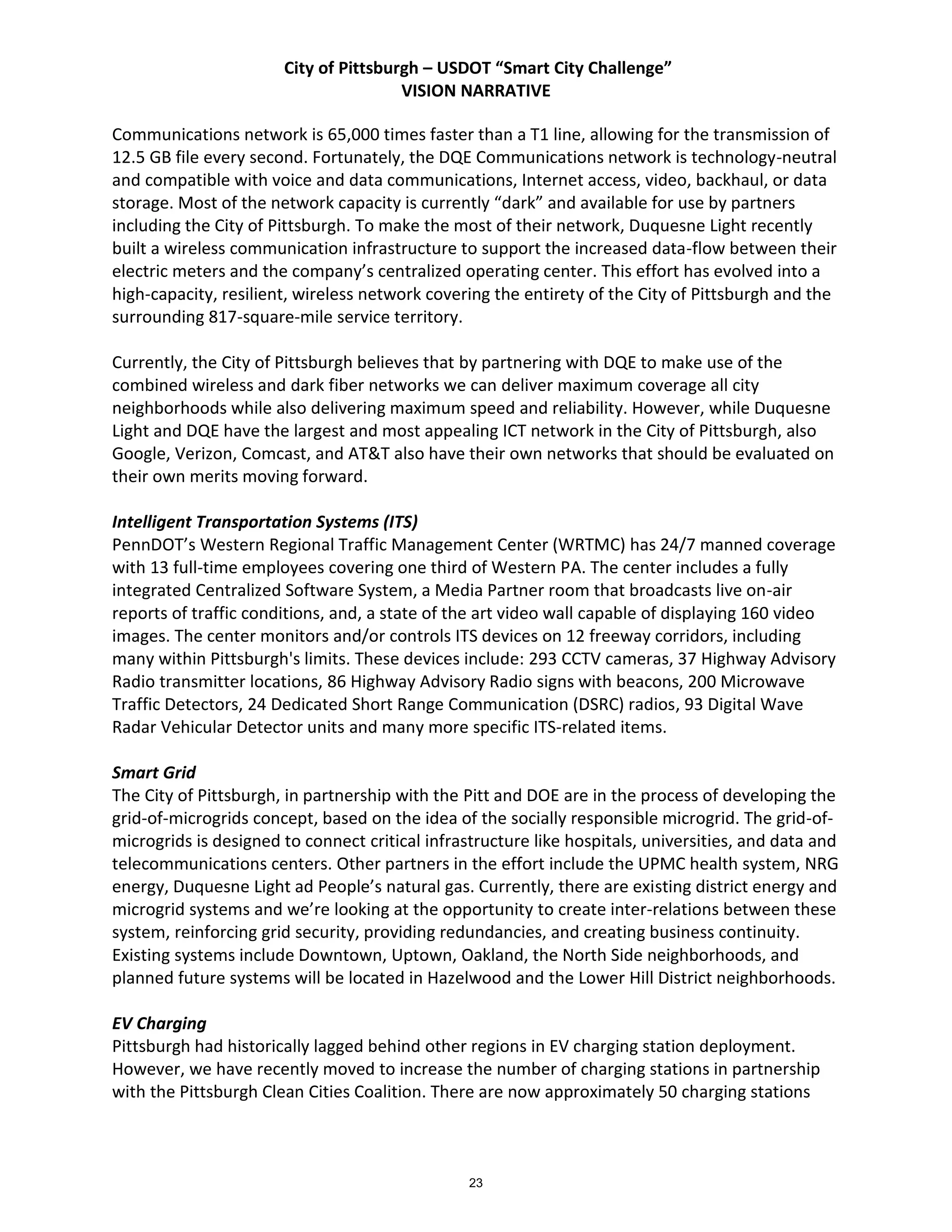 Pittsburgh Smart City Challenge | PDF