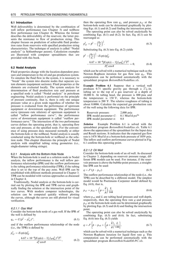 Petroleum production engineering