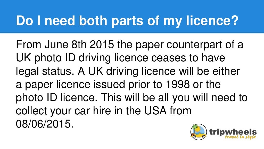 Driving Licence Requirements For Hiring a Car in the USA