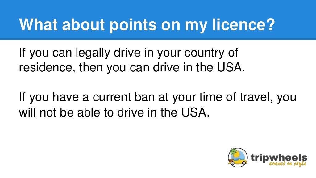 Driving Licence Requirements For Hiring a Car in the USA