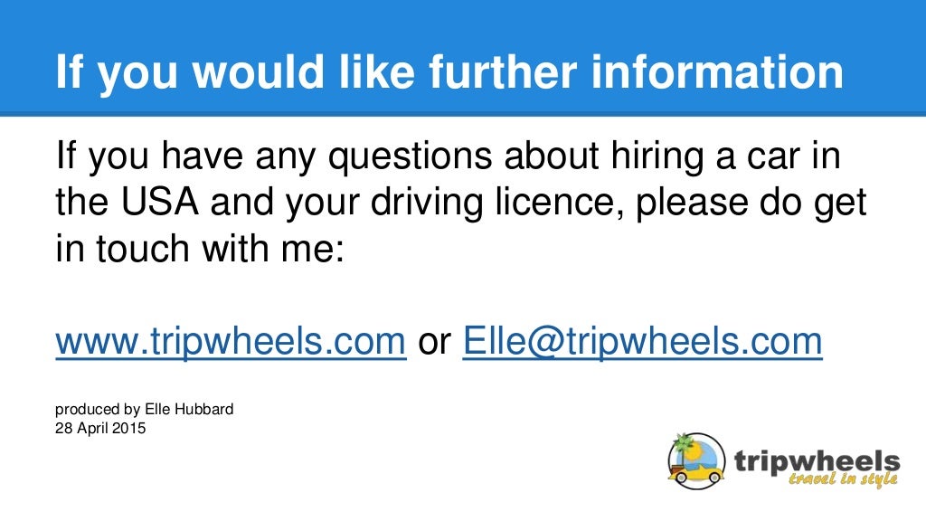 Driving Licence Requirements For Hiring a Car in the USA