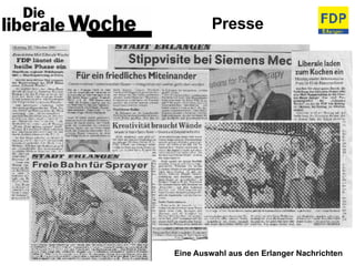 Presse Eine Auswahl aus den Erlanger Nachrichten 