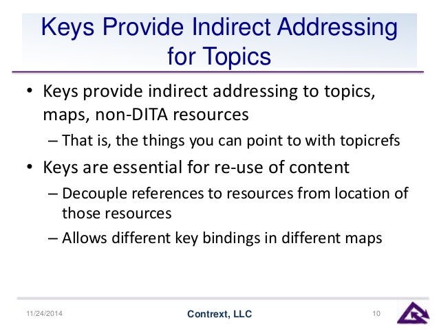 Taking Cross References to the Next Level Reltables for Taking Cross References to the Next Level Reltables for