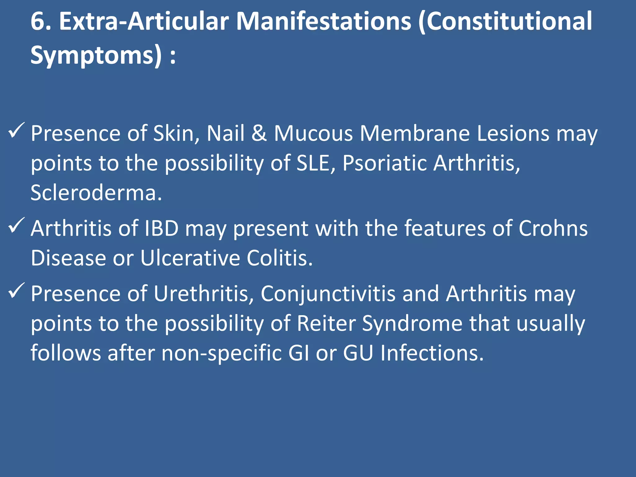 Approach to arthritis | PPTX