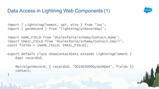 Lightning Web Components Salesforce Javascript Salesforce Lightning Web Components Overview | PPTX