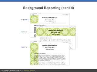 Background Repeating (cont’d)
 