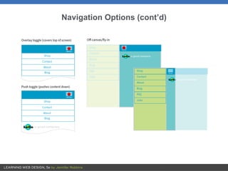 Navigation Options (cont’d)
 