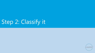 Step 2: Classify it
 