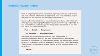 Example privacy notice
 