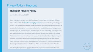 Privacy notices
● Describe all the privacy information that you collect about an
individual, make available or provide
● N...
