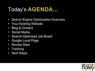 Search Engine Optimization
OVERVIEW
 