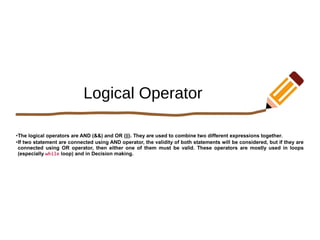 operators in c++ | ODP