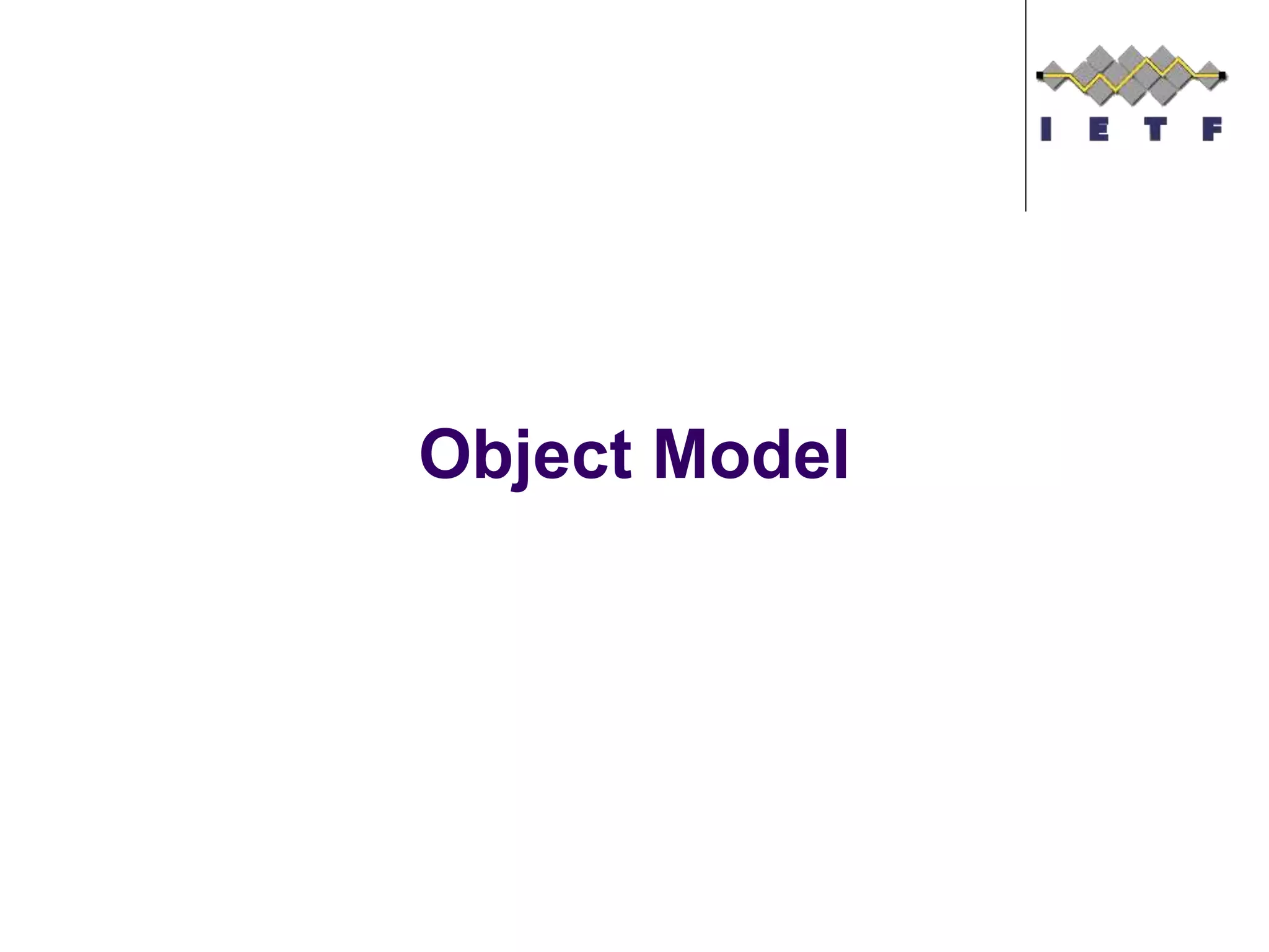 Object Model
 