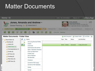 Matter Documents 
 