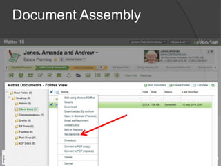 Document Assembly 
 
