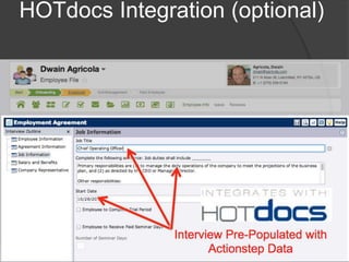 HOTdocs Integration (optional) 
 