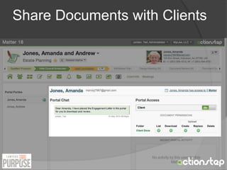 Share Documents with Clients 
 