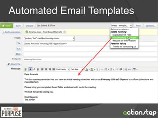 Automated Email Templates 
 