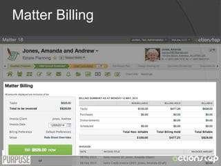 Matter Billing 
 