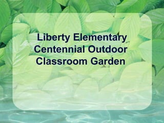 Liberty Elementary Centennial Outdoor  Classroom Garden  