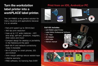 Epson LABELWORKS PX LW-PX800 label printer