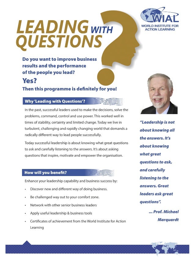 Leading With Questions