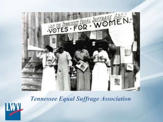 League of Women Voters Suffrage History | PPT