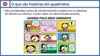 Histórias em Quadrinho e suas características. | PPTX