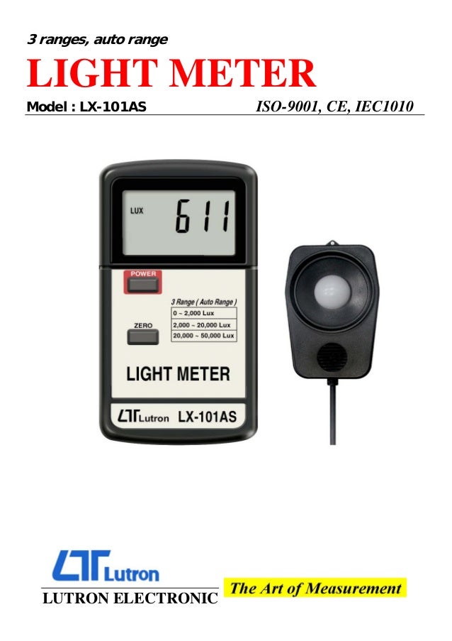 Lutron LX101AS Lux Meter/Light Meter