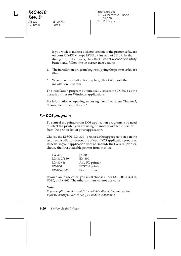 Download Draft Font For Epson