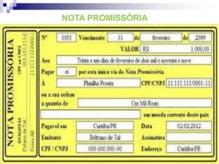 NOTA PROMISSÓRIA
 